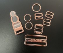 Women Lingerie Accessories Metal Bra Hooks 10mm 12mm 14mm 15mm 6mm O Ring Bra Slider