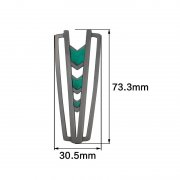 Hot Sell Customized Zinc Alloy Bikini Metal logo U-