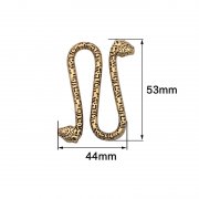 Snake-shaped Front Connect Metal Buckle Horseshoe-s