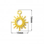 Hang-plating Shiny Sliver or Gold Bra Charms for La