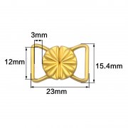 Zinc Alloy Detachable Bra Clasp Front Closure for B