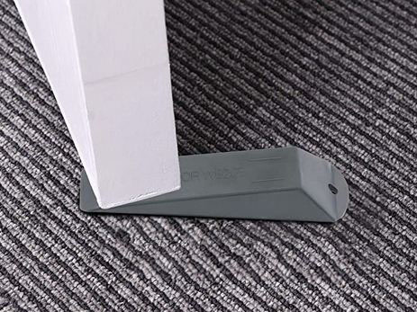 <b>Simplest Door Stoppers - Rubber Security Wedge for Bottom of Door on Carpet, Concrete, Tile, Linoleum</b>