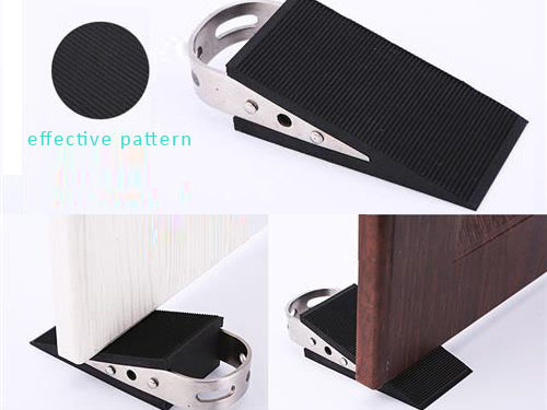 <b>Door Stoppers - Rubber Security Wedge for Bottom of Door on Carpet, Concrete, Tile, Linoleum, gravel </b>
